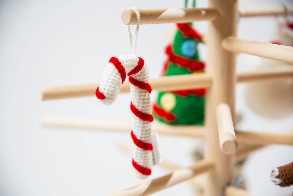 Santa, Reindeer, Christmas Tree, Snowman, Candy Cane and Angel Crochet Tree Ornament