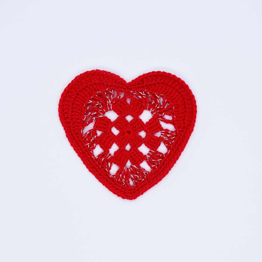 Crochet Christmas Coasters, Set of 4
