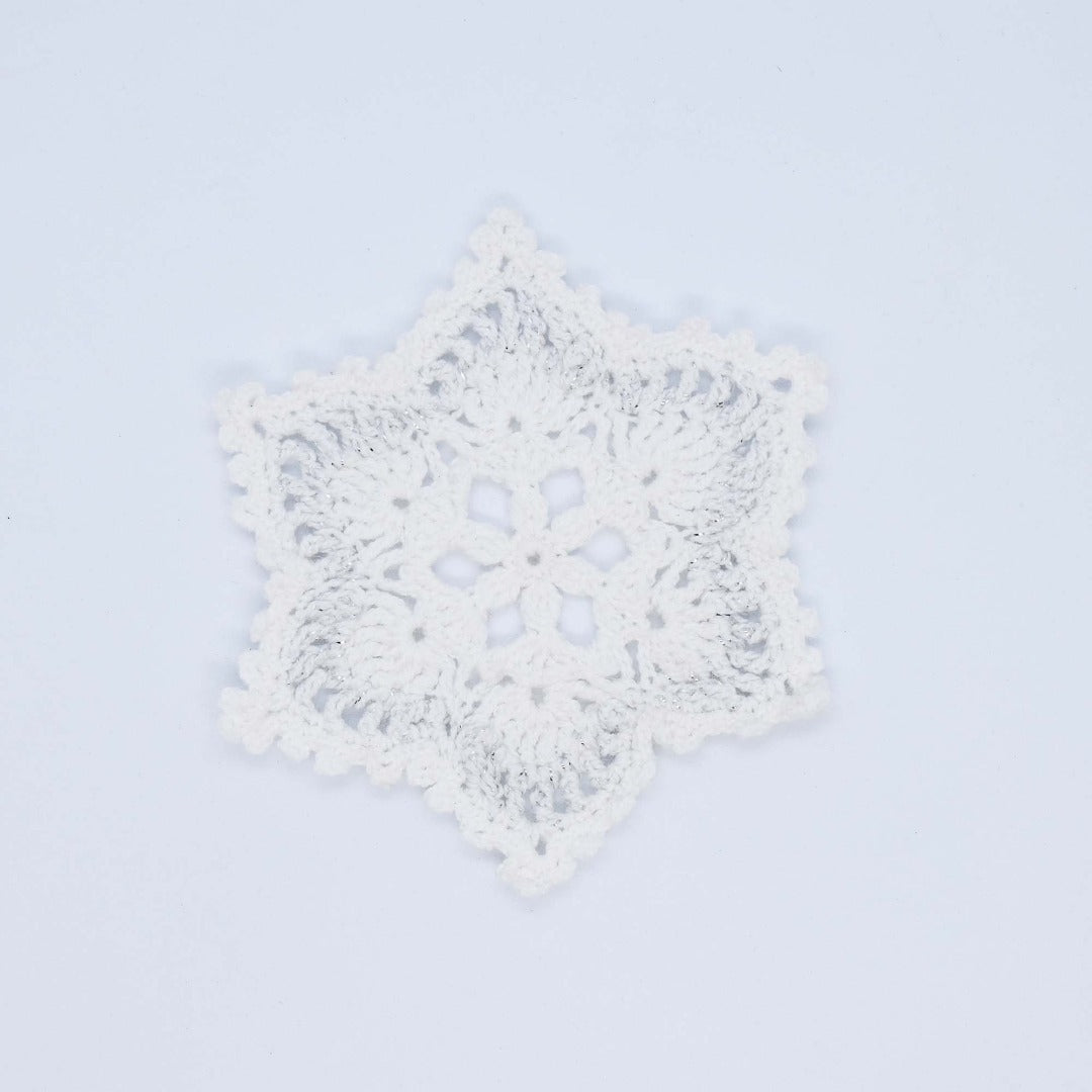 Crochet Christmas Coasters, Set of 4