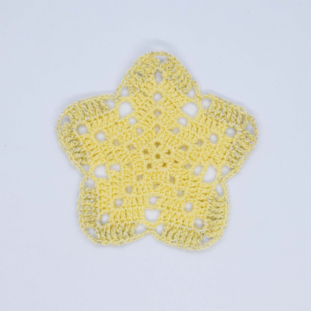 Crochet Christmas Coasters, Set of 4