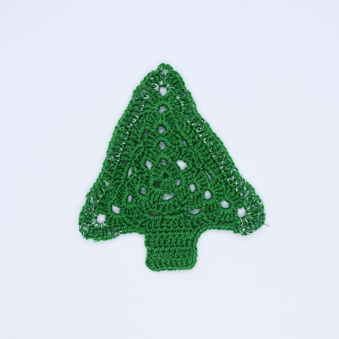 Crochet Christmas Coasters, Set of 4