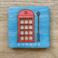 Traditional British Telephone Box and Lamp Coaster