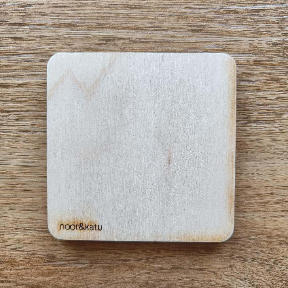 Union Jack Rectangle on Blue Coaster