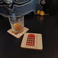 Traditional British Telephone Box and Lamp Coaster