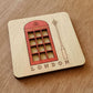 Traditional British Telephone Box and Lamp Coaster