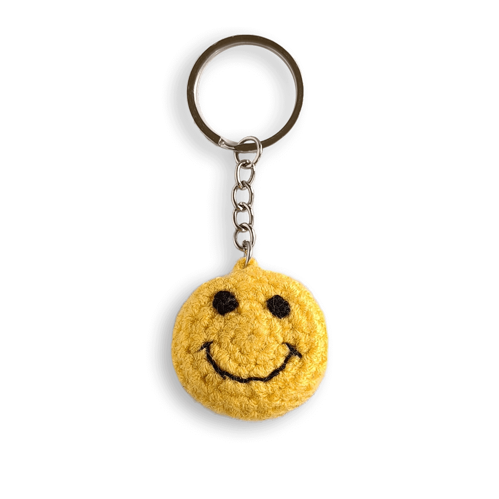 Smiley Face Emoji Keychain Accessory