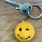 Winking Smiley Face Emoji Keychain Accessory