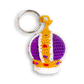 Royal Crown Crocheted Keyring Accessory