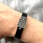 Celtic Knot 925 Sterling Silver & Leather Bracelet