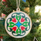 Set of Hand Painted Armenian Rosette Ornaments