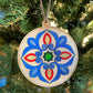 Set of Hand Painted Armenian Rosette Ornaments