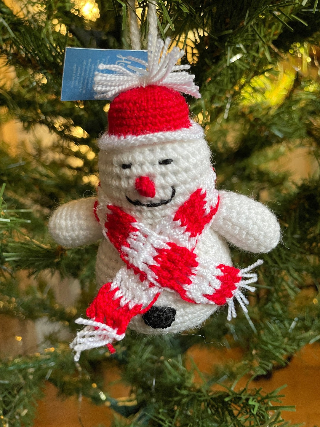 Santa, Reindeer, Christmas Tree, Snowman, Candy Cane and Angel Crochet Tree Ornament