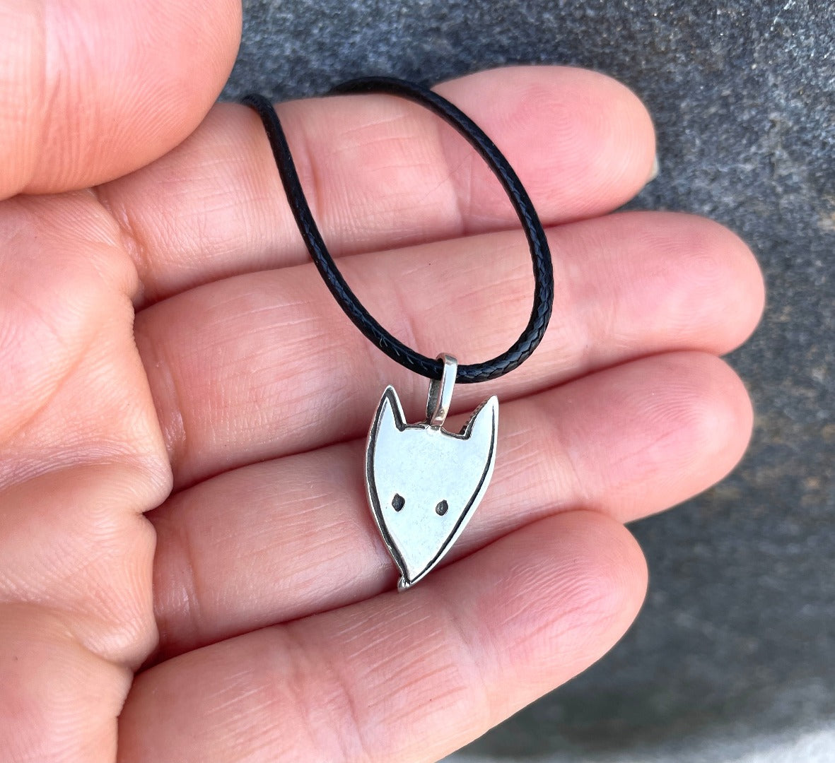 Small or Large Cute Fox 925 Sterling Silver Pendant Necklace