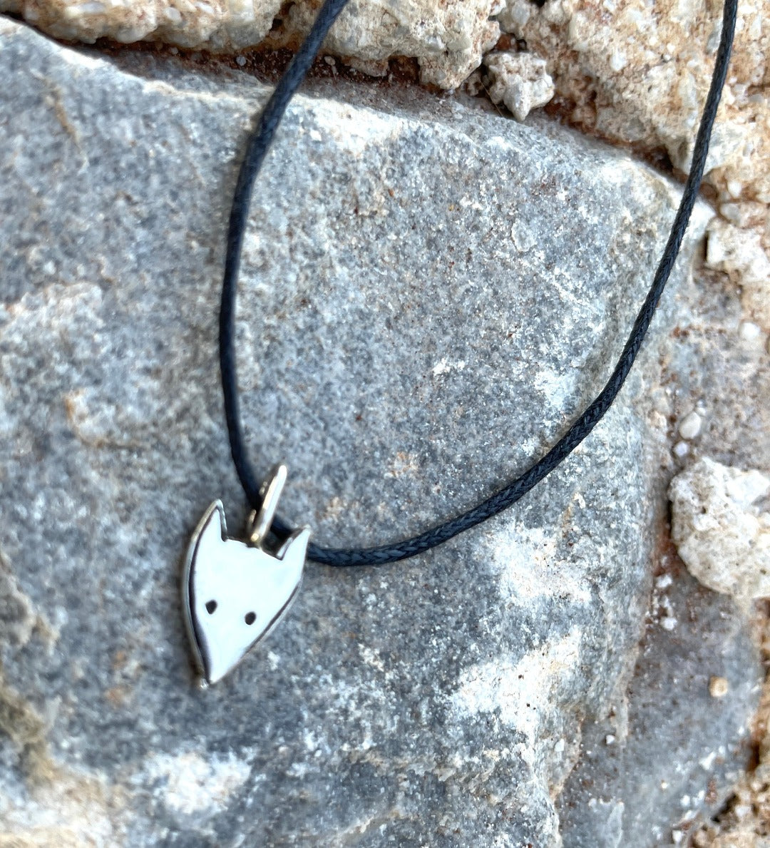 Small or Large Cute Fox 925 Sterling Silver Pendant Necklace