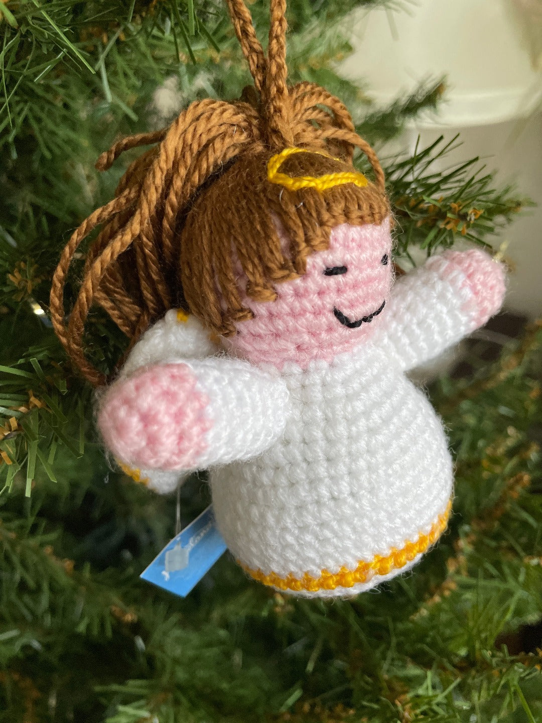 Santa, Reindeer, Christmas Tree, Snowman, Candy Cane and Angel Crochet Tree Ornament