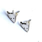 Cute Fox 925 Sterling Silver Stud Earrings