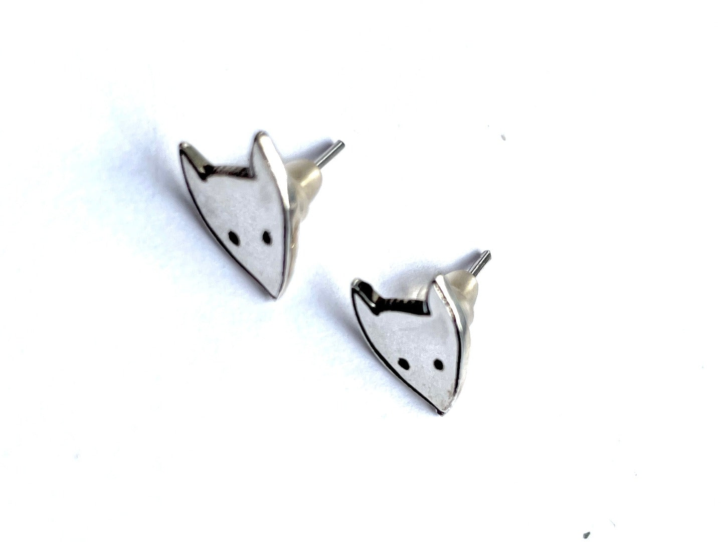 Cute Fox 925 Sterling Silver Stud Earrings