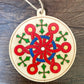 Set of Hand Painted Armenian Rosette Ornaments