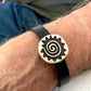 Eternity Sun, 925 Sterling Silver & Leather Bracelet