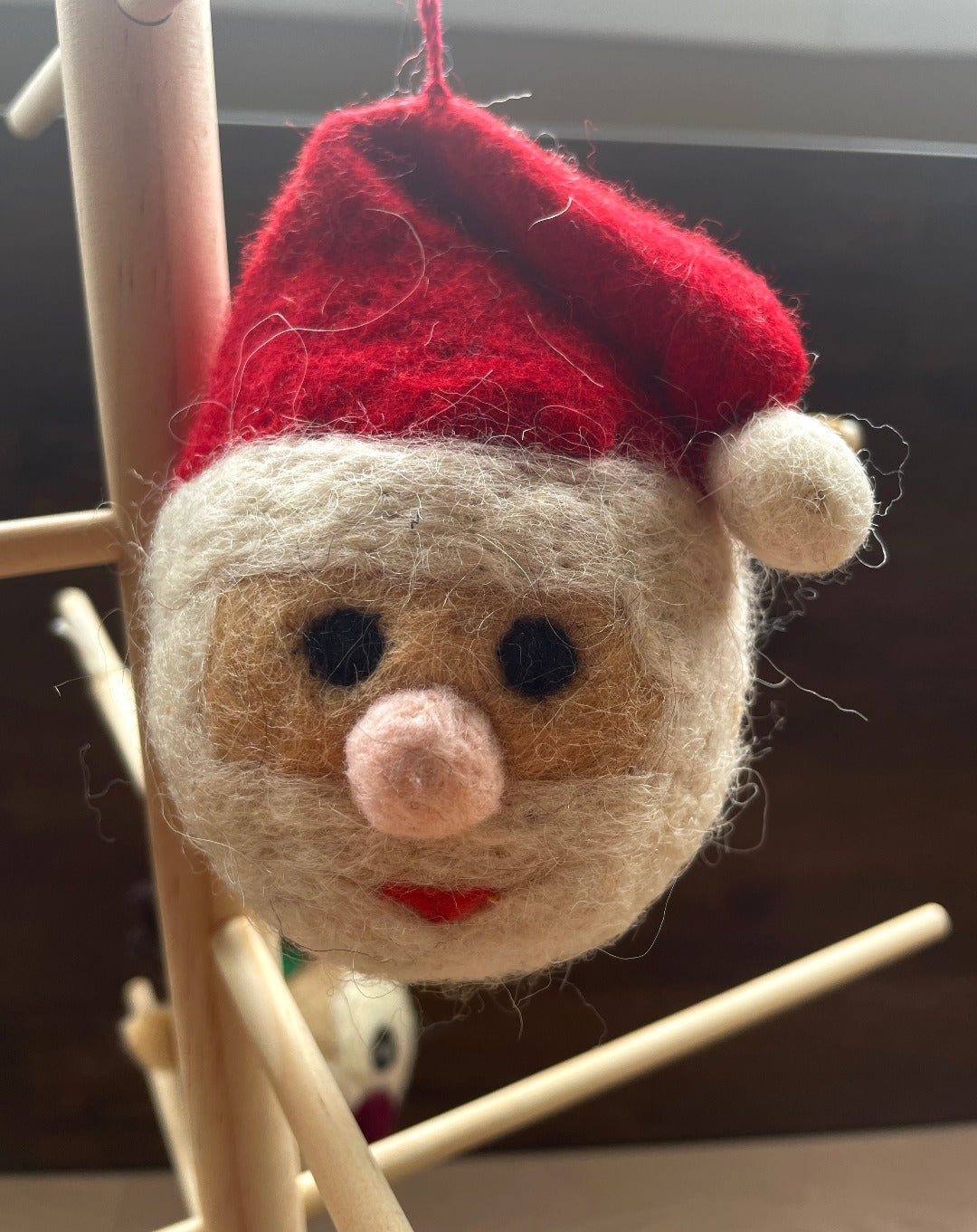 Santa, Reindeer, Baby Reindeer, Snowman and Bear Felt Baubles