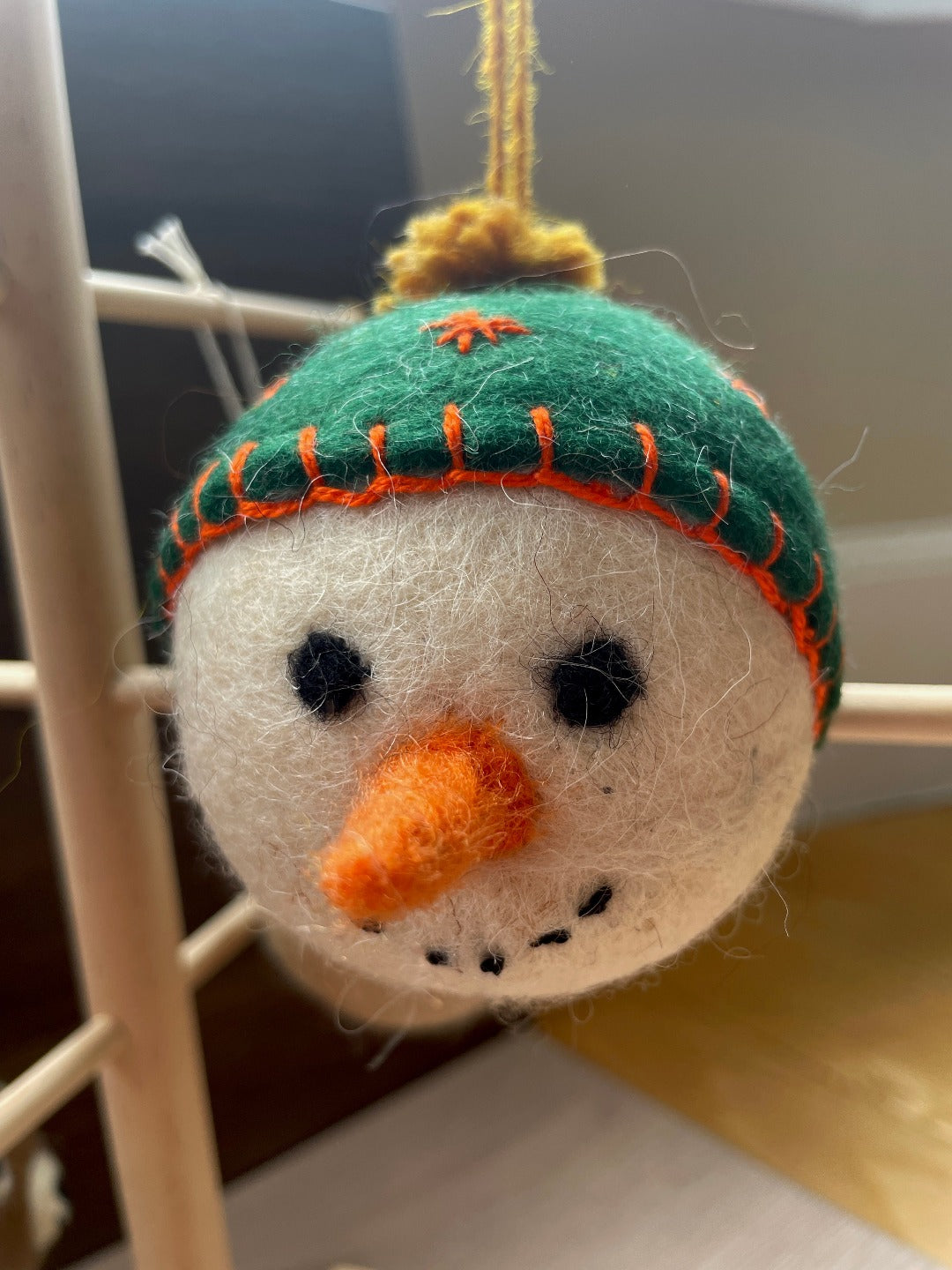 Santa, Reindeer, Baby Reindeer, Snowman and Bear Felt Baubles