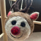 Santa, Reindeer, Baby Reindeer, Snowman and Bear Felt Baubles