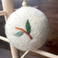 Arts & Crafts Floral Creme Felt Baubles