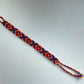 Red, Blue and Orange Handmade Friendship Bracelet
