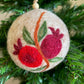 Pomegranate Swirl and Duo Felt Baubles