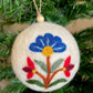 Arts & Crafts Floral Creme Felt Baubles