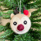 Santa, Reindeer, Baby Reindeer, Snowman and Bear Felt Baubles