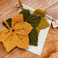 Grape Leaf Coasters, Set of 3