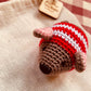 Crochet Catnip Mouse in Christmas Jumper, Cat Toy - 4 colours!
