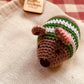 Crochet Catnip Mouse in Christmas Jumper, Cat Toy - 4 colours!