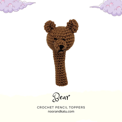 Woodland Forest Animals Pencil Toppers