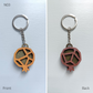 Double Sided Pomegranate Keychain Accessory