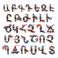 Armenian Alphabet Hand Painted Decorative Letters