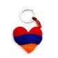 Armenian Flag Crochet Heart Keyring Accessory