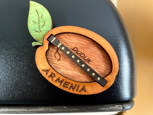 Armenian Apricot and Duduk Magnet