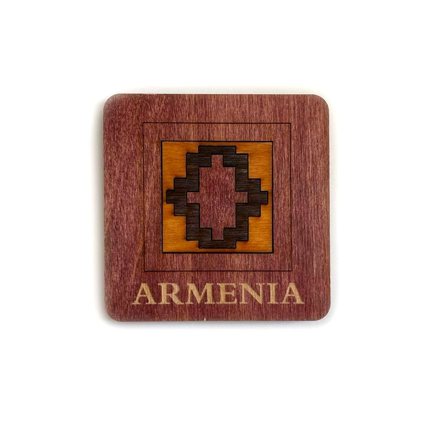 Armenian Geometric Carpet Coaster