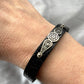 Eternal Wings 925 Sterling Silver & Leather Bracelet