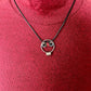 Owl, Upcycled Bicycle Chain and Paracord Pendant and Necklace