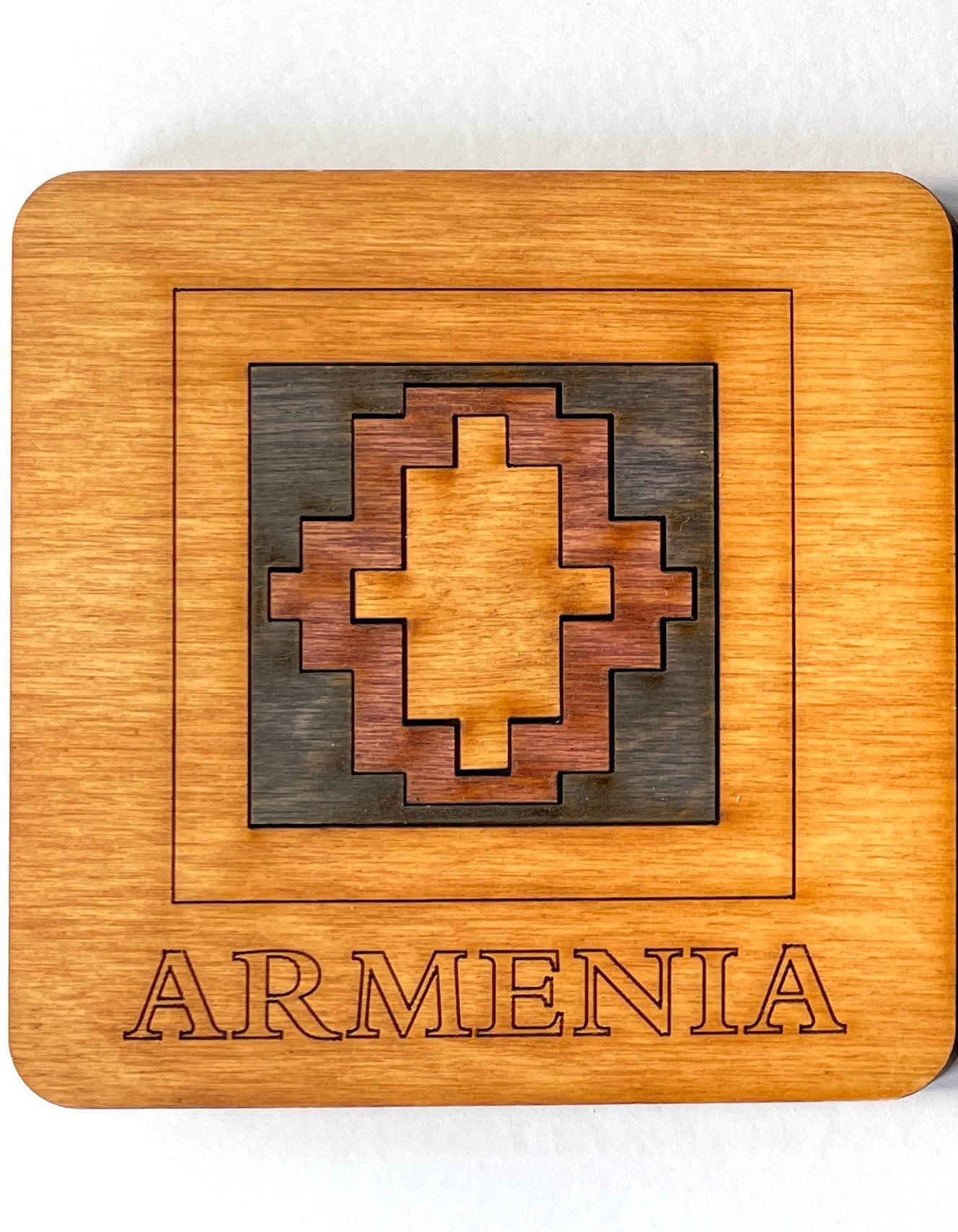 Armenian Geometric Carpet Coaster