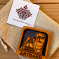 Magnet Artsakh Tatik Papik Wood Square 5cm x 5cm