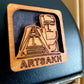 Magnet Artsakh Tatik Papik Wood Square 5cm x 5cm
