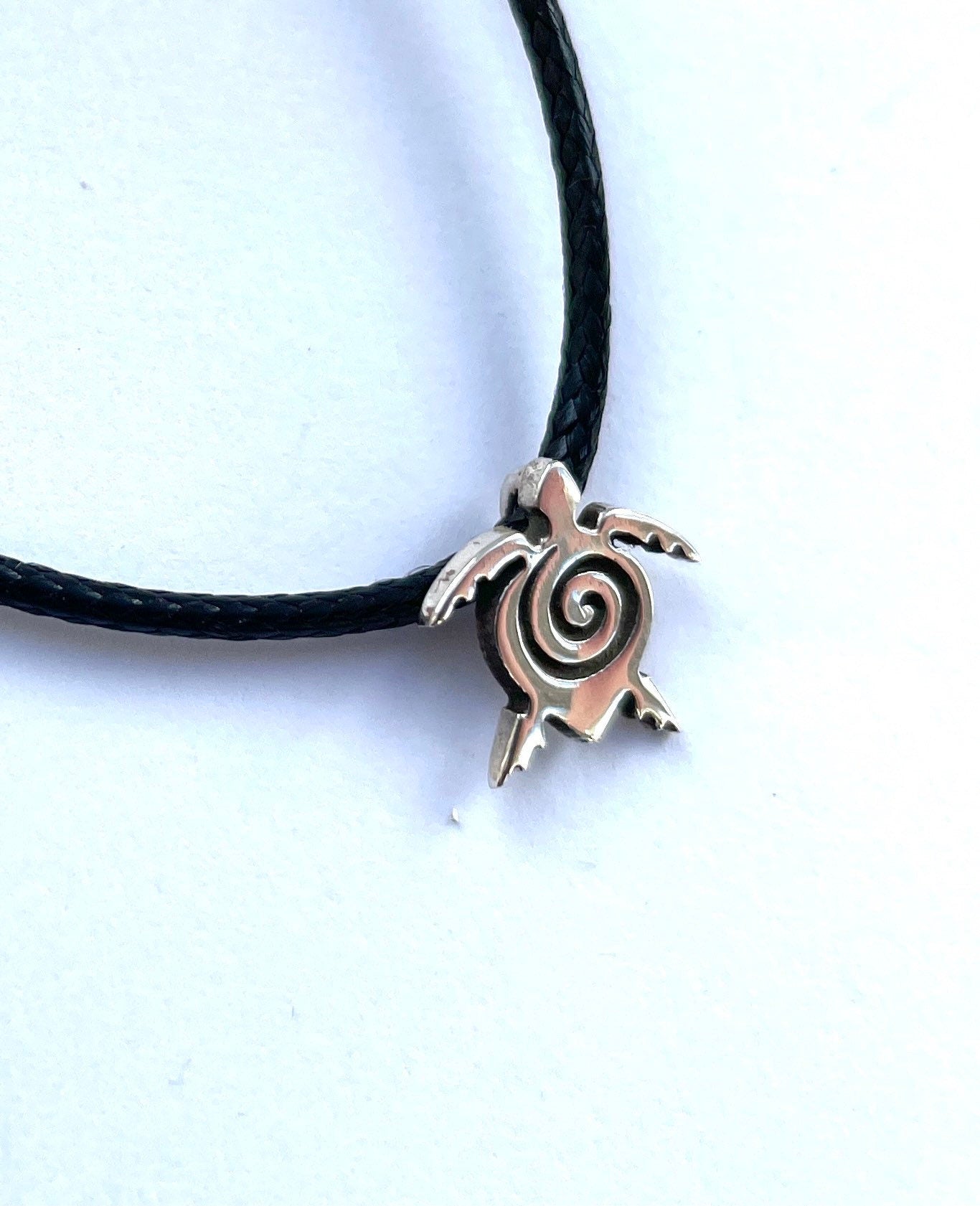 Eternity Turtle 925 Sterling Silver Pendant Necklace