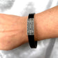 Ornamental Bird 925 Sterling Silver and Leather Bracelet