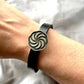Eternity 925 Sterling Silver & Leather Bracelet