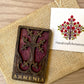 Magnet Cross Armenian Khachkar Wood Square 4cm x 6.5cm