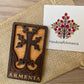 Magnet Cross Armenian Khachkar Wood Square 4cm x 6.5cm